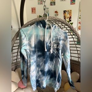tie dye blue sandiego hoodie